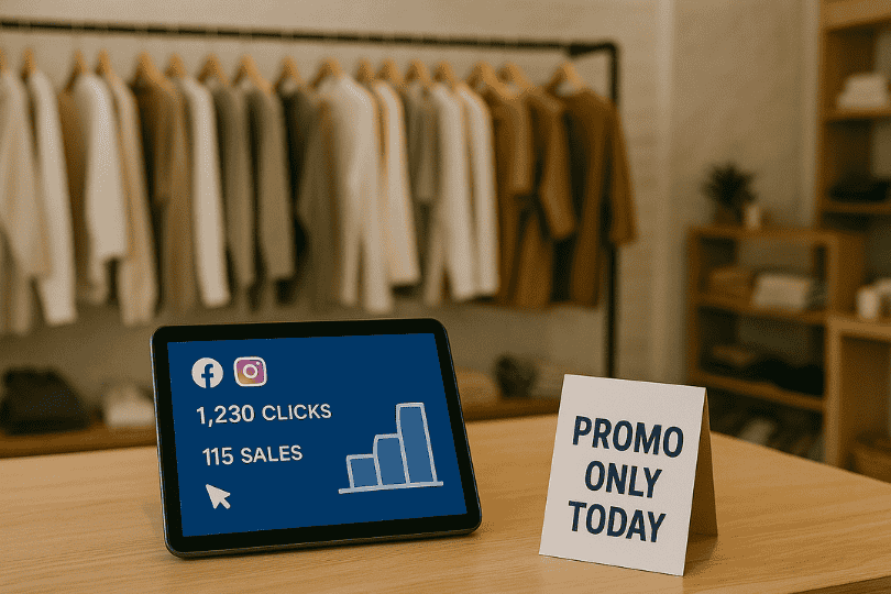 Pequeño negocio utilizando Facebook Ads para atraer clientes locales